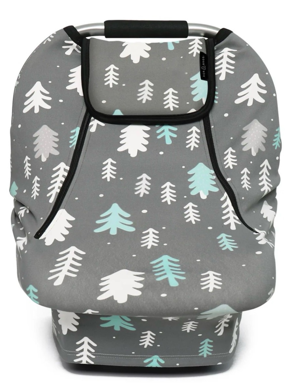 Acrabros Stretchy Baby Car Seat Covers For All Seasons Gray Pine Tree Print